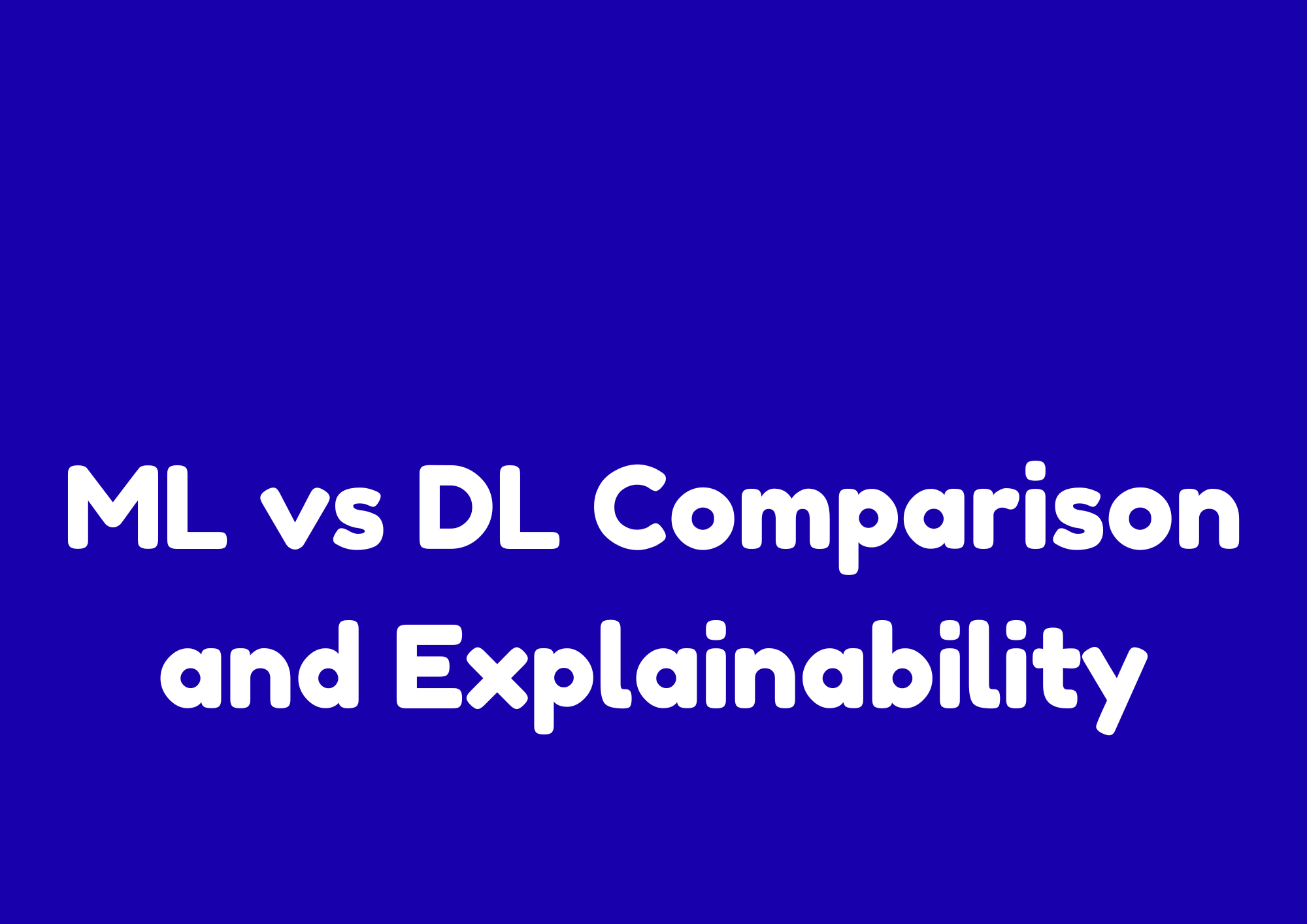 ML Unit 8 Model Comparison